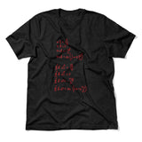 Physics Formula Men/Unisex T-Shirt in Heather Black color