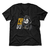 Darth Pug Men/Unisex T-Shirt in Heather Black color