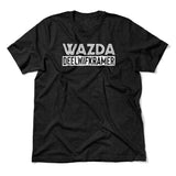 Wazda Deelwifkramer Men/Unisex T-Shirt in Heather Black color
