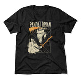 The Pandalorian Men/Unisex T-Shirt in Heather Black color