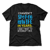 My Wife Knows Everything Men/Unisex T-Shirt in Heather Black color