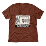 Why Science Teachers Should Not Be Given Playground Duty Men/Unisex T-Shirt in Heather Clay color