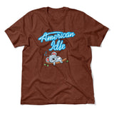 American Idle Men/Unisex T-Shirt in Heather Clay color