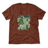 Call Of Daddy Men/Unisex T-Shirt in Heather Clay color
