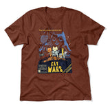 Cat Wars - May The Cat Mint Be With You Men/Unisex T-Shirt in Heather Clay color