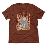 Natural Born Chiller Men/Unisex T-Shirt in Heather Clay color