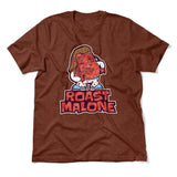 Roast Malone Men/Unisex T-Shirt in Heather Clay color