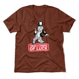 Change Luck Monopoly Parody Men/Unisex T-Shirt in Heather Clay color
