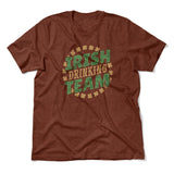 Irish Drinking Team Men/Unisex T-Shirt in Heather Clay color
