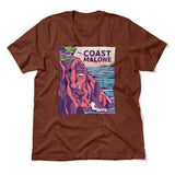 Coast Malone Men/Unisex T-Shirt in Heather Clay color