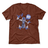 Quadcopter Robot Men/Unisex T-Shirt in Heather Clay color