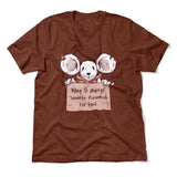 Willing To Undergo Scientific Research For Food Men/Unisex T-Shirt in Heather Clay color