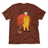 Kill Bill Mrs.santa Men/Unisex T-Shirt in Heather Clay color