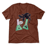 I Think You're Overreacting Men/Unisex T-Shirt in Heather Clay color