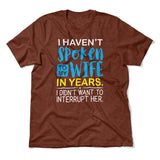 My Wife Knows Everything Men/Unisex T-Shirt in Heather Clay color