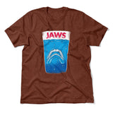 Jaws Teeth Men/Unisex T-Shirt in Heather Clay color