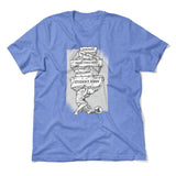Debt Atlas Men/Unisex T-Shirt in Heather Columbia Blue color