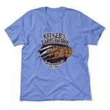 Krugers Barbershop Men/Unisex T-Shirt in Heather Columbia Blue color