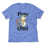 Potter Otter Men/Unisex T-Shirt in Heather Columbia Blue color
