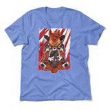 German Shepard Gamer Dog Men/Unisex T-Shirt in Heather Columbia Blue color