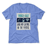 Things I Hate Men/Unisex T-Shirt in Heather Columbia Blue color