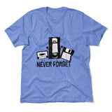 Never Forget The Old Stuff Men/Unisex T-Shirt in Heather Columbia Blue color