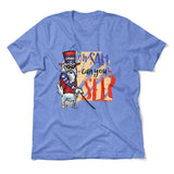 Oh Sam Can You See Men/Unisex T-Shirt in Heather Columbia Blue color