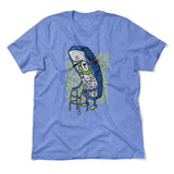 Old Nokia Cellphone Men/Unisex T-Shirt in Heather Columbia Blue color