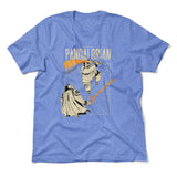 The Pandalorian Men/Unisex T-Shirt in Heather Columbia Blue color
