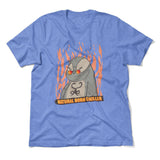 Natural Born Chiller Men/Unisex T-Shirt in Heather Columbia Blue color