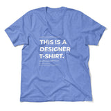 Designer Tshirt Men/Unisex T-Shirt in Heather Columbia Blue color