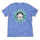 Starpugs Coffee Men/Unisex T-Shirt in Heather Columbia Blue color