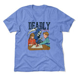 Deadly Games Men/Unisex T-Shirt in Heather Columbia Blue color