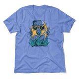 Alien Joint Men/Unisex T-Shirt in Heather Columbia Blue color