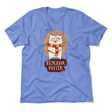 Hedge Hog Potter Men/Unisex T-Shirt in Heather Columbia Blue color