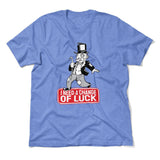 Change Luck Monopoly Parody Men/Unisex T-Shirt in Heather Columbia Blue color