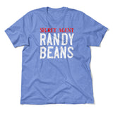 Secret Agent Randy Beans Men/Unisex T-Shirt in Heather Columbia Blue color