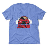 Fart And Furious Men/Unisex T-Shirt in Heather Columbia Blue color