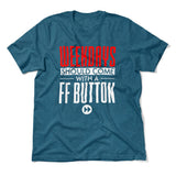 Weekdays Should Come With A Ff Button Men/Unisex T-Shirt in Heather Deep Teal color