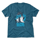Master Hedgehog Men/Unisex T-Shirt in Heather Deep Teal color