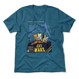 Cat Wars - May The Cat Mint Be With You Men/Unisex T-Shirt in Heather Deep Teal color