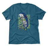 Old Nokia Cellphone Men/Unisex T-Shirt in Heather Deep Teal color