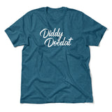 Diddy Doodat Men/Unisex T-Shirt in Heather Deep Teal color