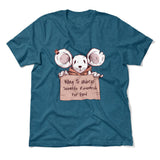 Willing To Undergo Scientific Research For Food Men/Unisex T-Shirt in Heather Deep Teal color