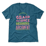 Not A Valid Argument Men/Unisex T-Shirt in Heather Deep Teal color