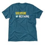 To Do List, Nothing Men/Unisex T-Shirt in Heather Deep Teal color