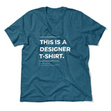 Designer Tshirt Men/Unisex T-Shirt in Heather Deep Teal color