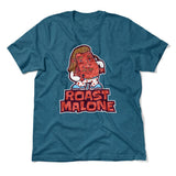 Roast Malone Men/Unisex T-Shirt in Heather Deep Teal color