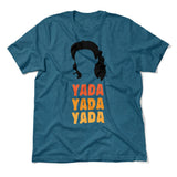 Yada-yada-yada Men/Unisex T-Shirt in Heather Deep Teal color