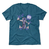 Quadcopter Robot Men/Unisex T-Shirt in Heather Deep Teal color